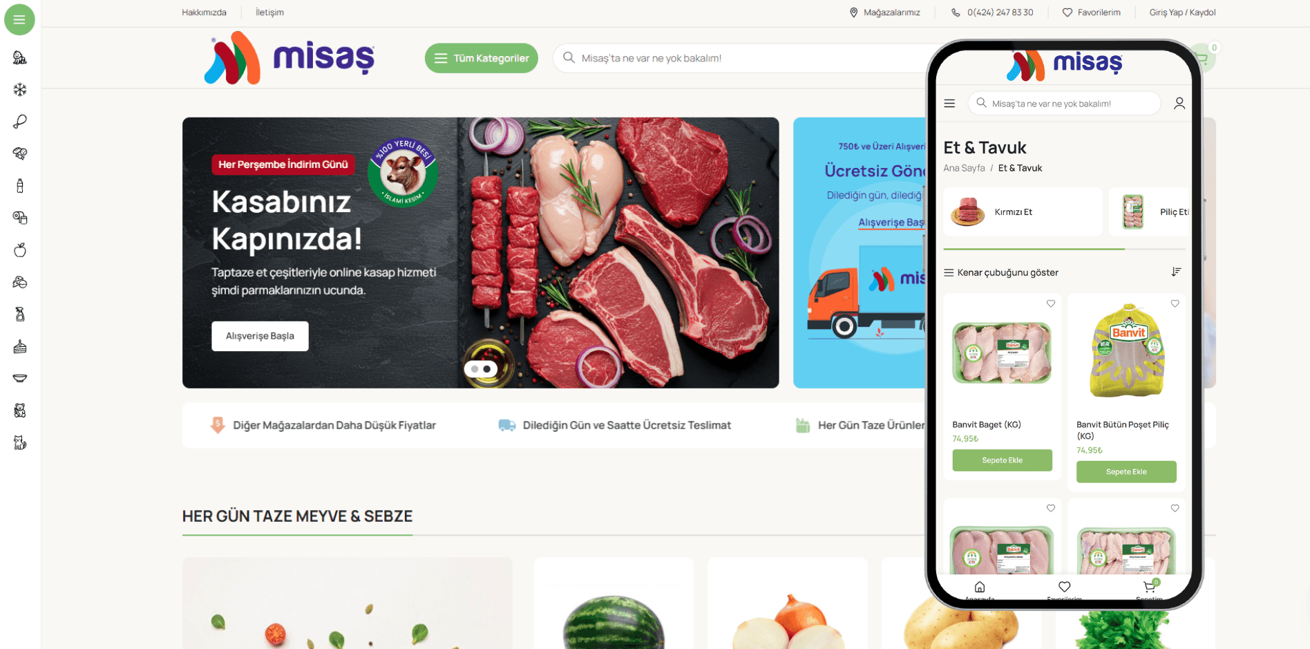 Misas - Sanal Market project screenshot